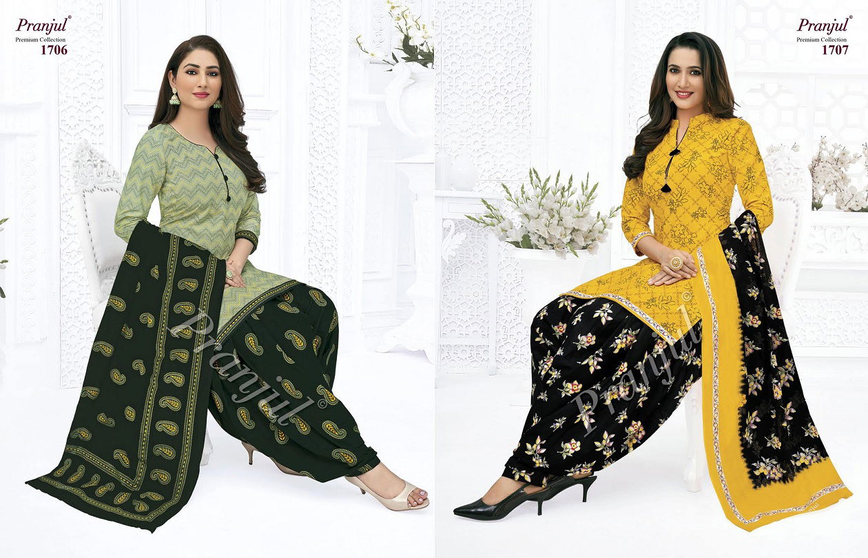 Pranjul Priyanka 17 Cotton Casual Daily Wear Printed Cotton Dress Material Collection